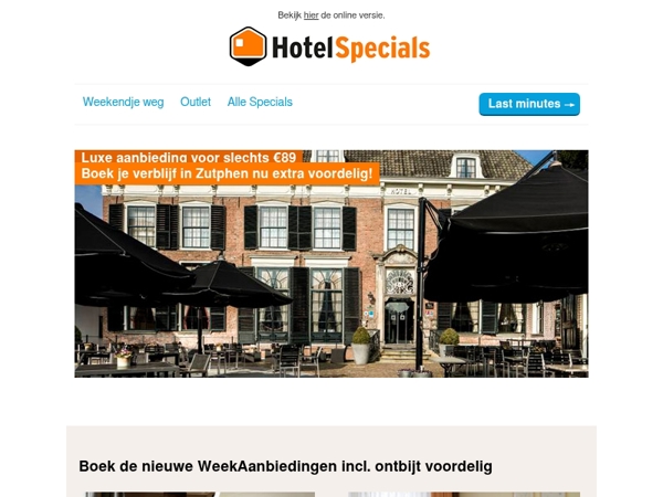 WeekAanbiedingen vanaf €52