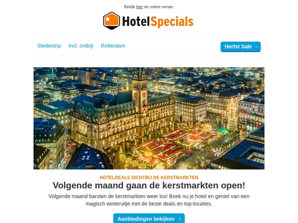 Volgende maand gaan de kerstmarkten open 🎄