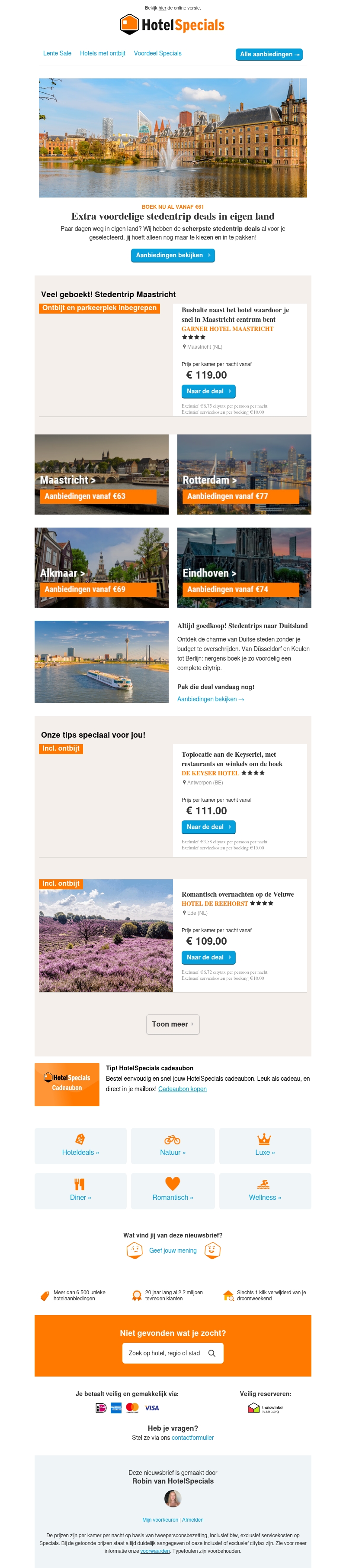 De scherpste stedentrip deals De scherpste stedentrip deals