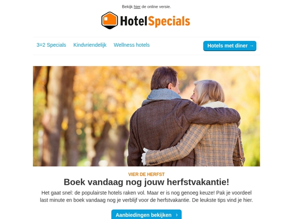 Last minute herfstvakantie deals