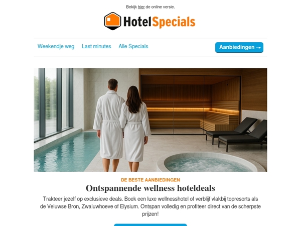 Wellness arrangementen al vanaf €69