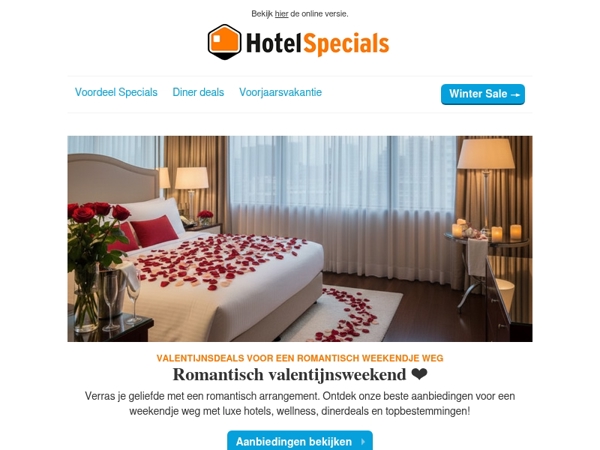 Romantische valentijn arrangementen ❤️