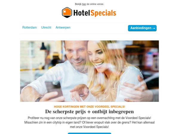 De scherpste prijs + ontbijt inbegrepen