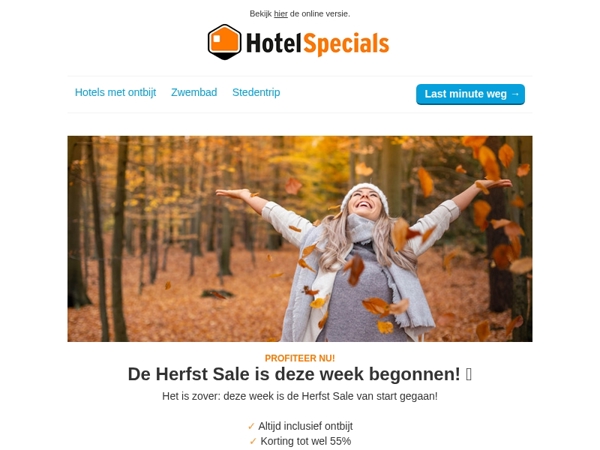 De Herfst Sale is deze week begonnen! 🍂