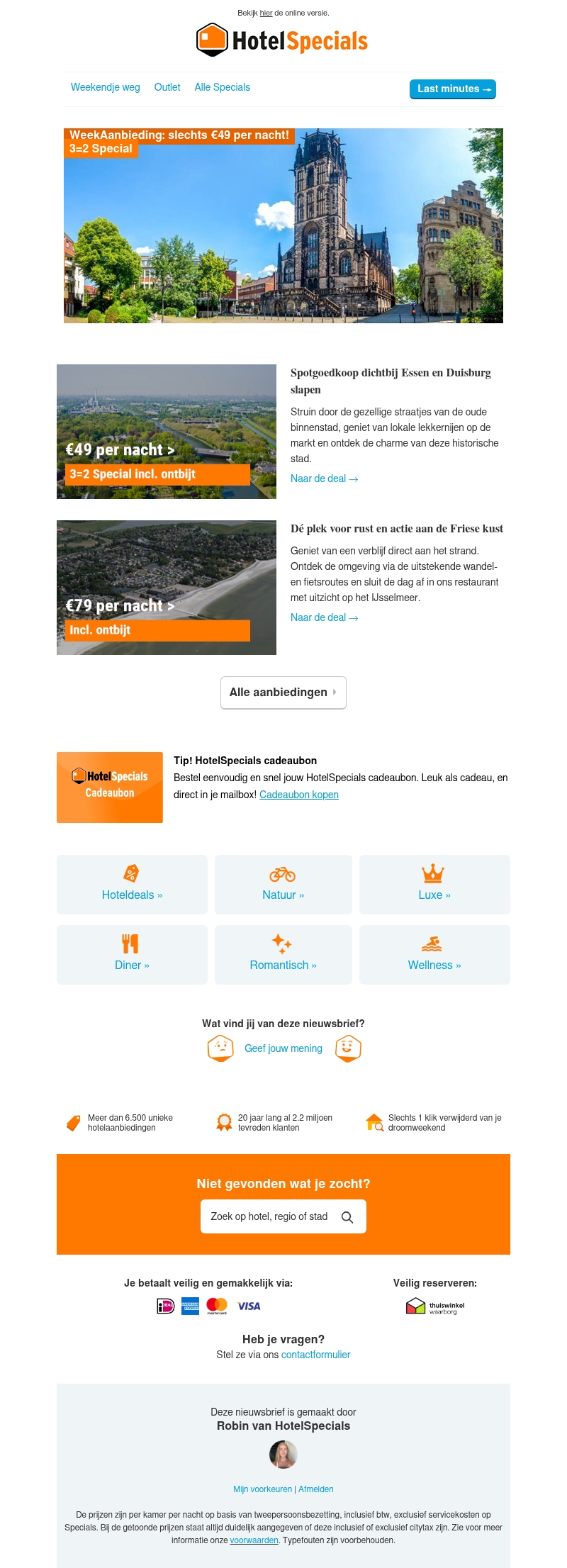 Voor €49 naar Duitsland? 3=2 Special! Voor €49 naar Duitsland? 3=2 Special!