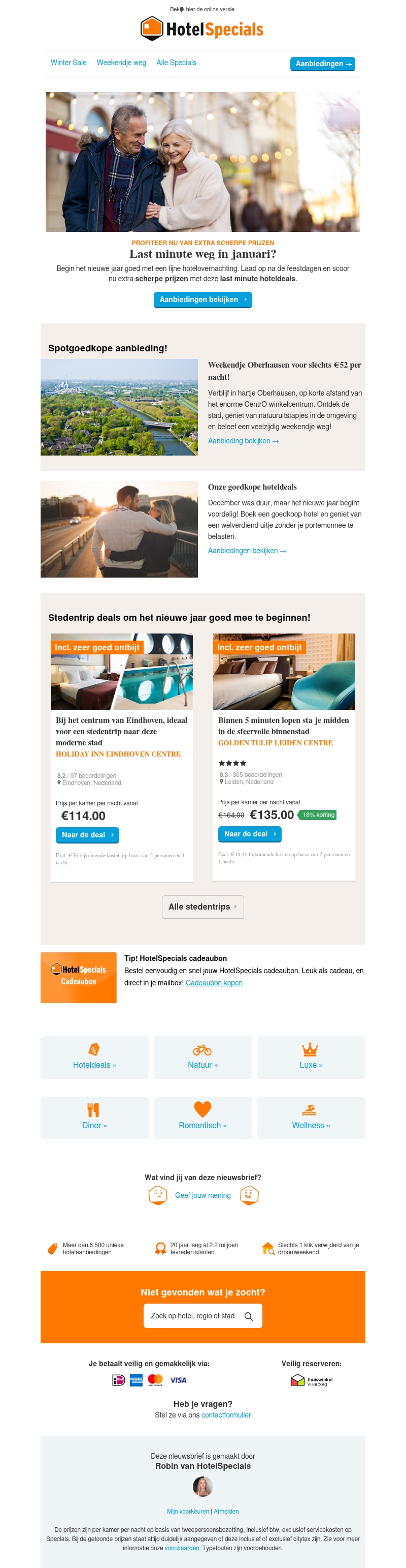 Last minute weg in januari? ⏰ Last minute weg in januari? ⏰