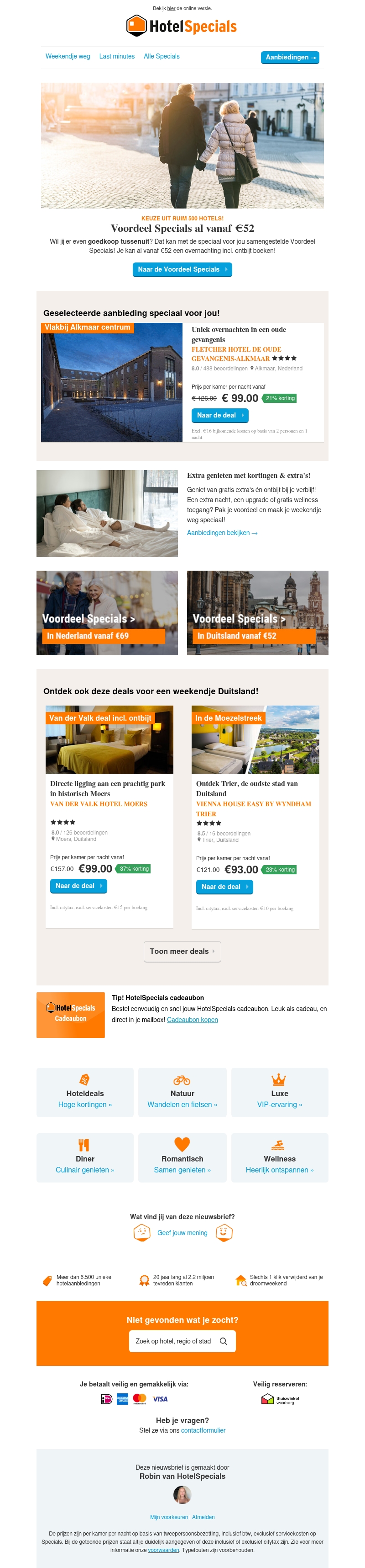 Voordeel Specials vanaf €52 Voordeel Specials vanaf €52