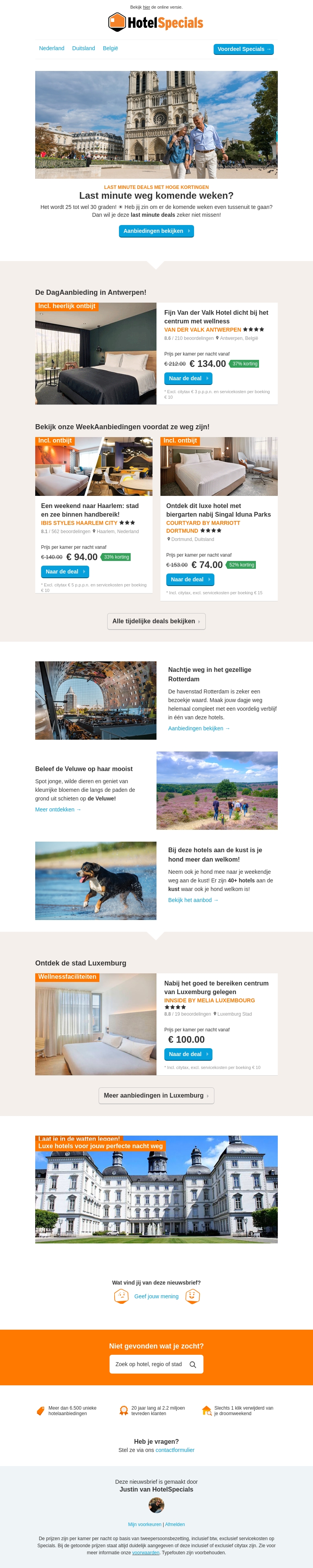 Ga last minute een nacht of weekendje weg! Ga last minute een nacht of weekendje weg!