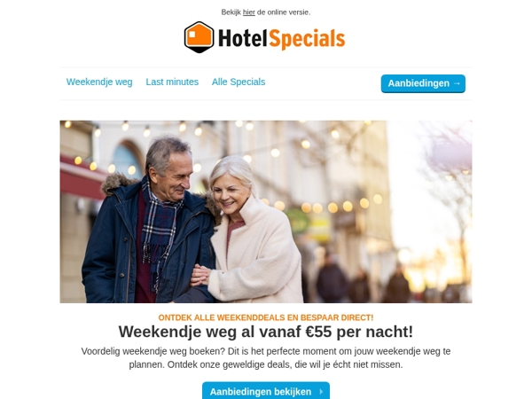 Weekendje weg al vanaf €55 per nacht!