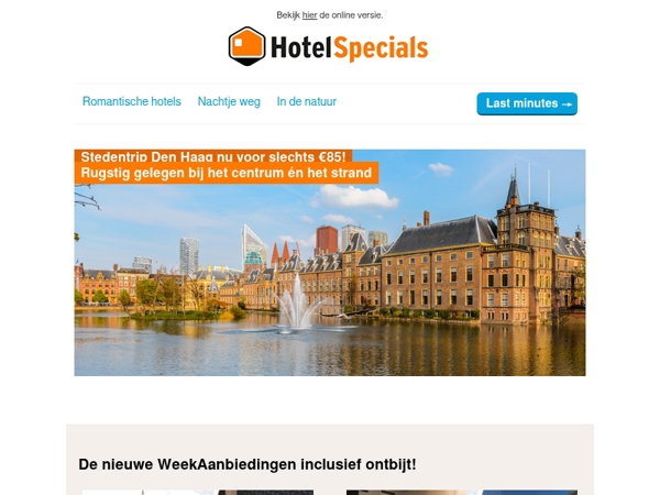 Stedentrip Den Haag of Valkenburg vanaf €85