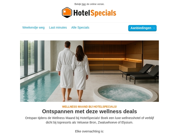 Ontspannen met deze wellness deals