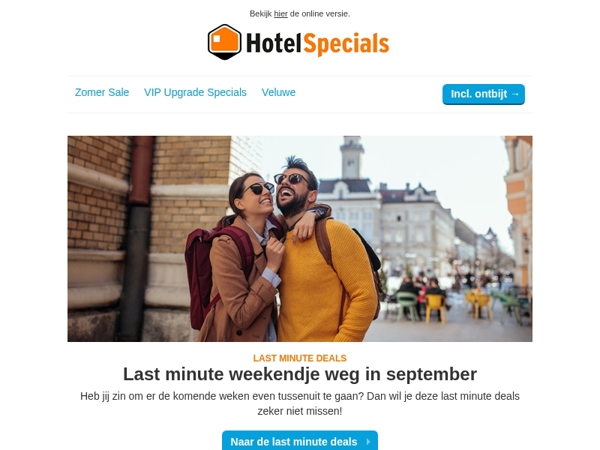 Last minute weekendje weg in september?