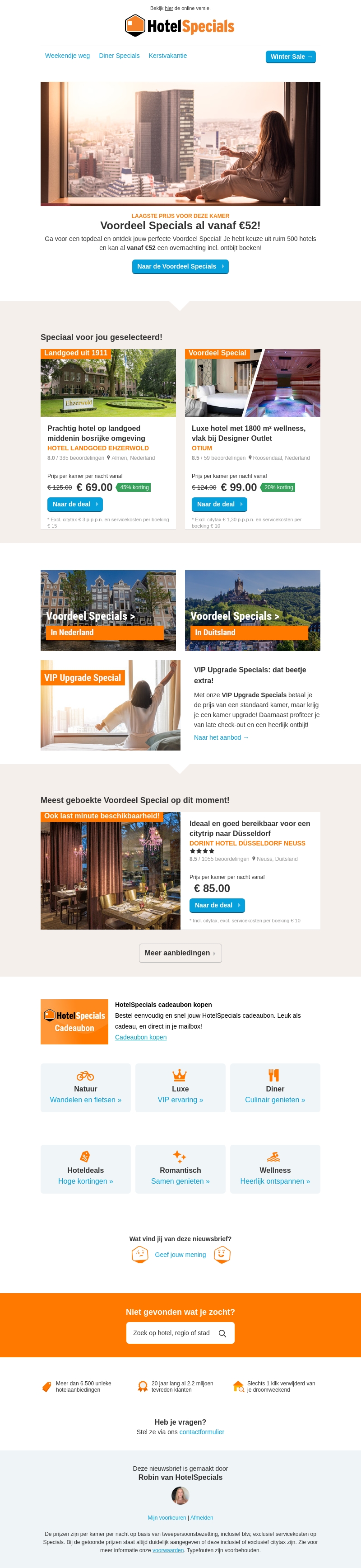 Voordeel Specials al vanaf €52 Voordeel Specials al vanaf €52