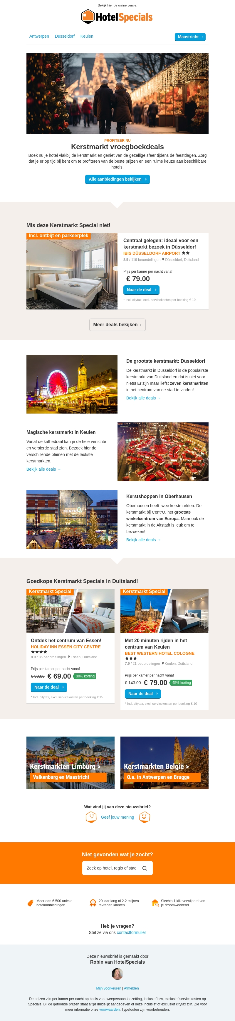 Vroegboekdeals: hotels nabij de kerstmarkt Vroegboekdeals: hotels nabij de kerstmarkt