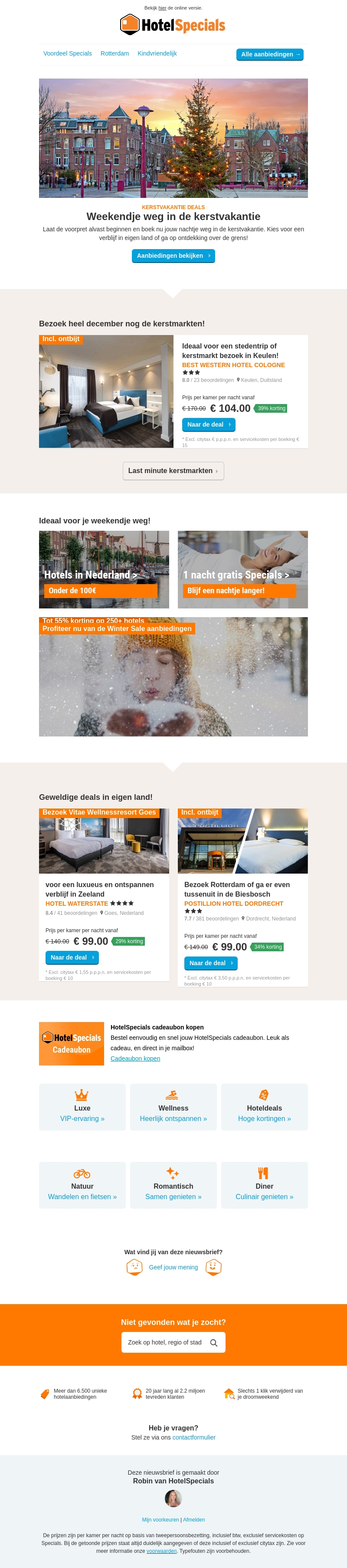 Weekendje weg in de kerstvakantie Weekendje weg in de kerstvakantie