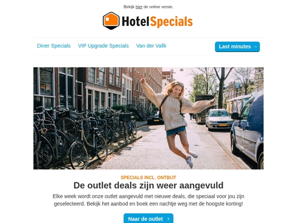 De outlet deals zijn weer aangevuld