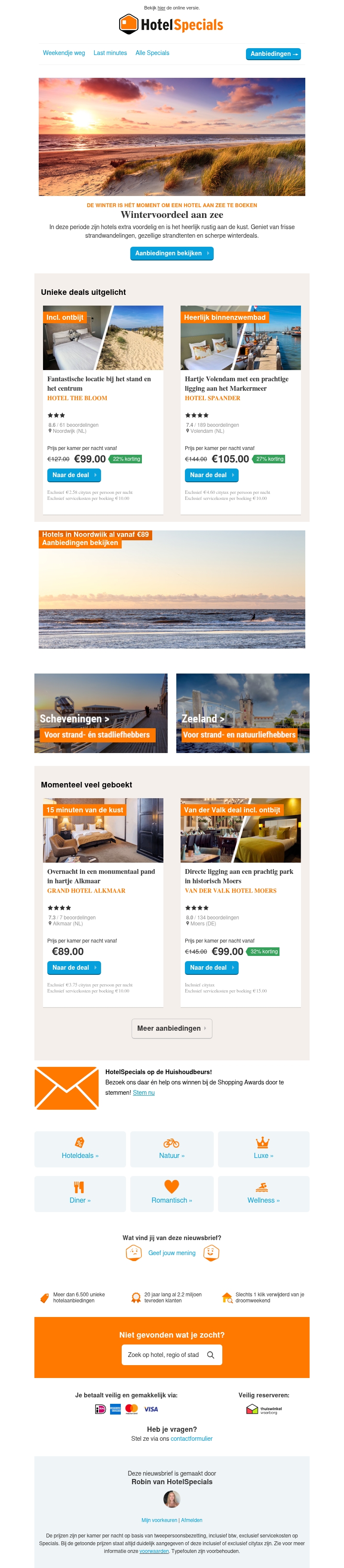 Winter aan zee? Boek nu voordelig! Winter aan zee? Boek nu voordelig!
