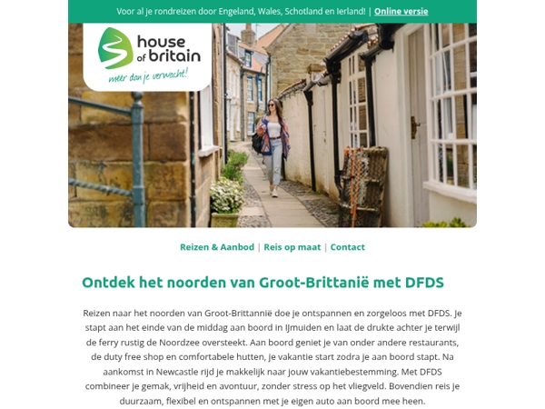 Ontdek het noorden van Groot-Brittannië met DFDS