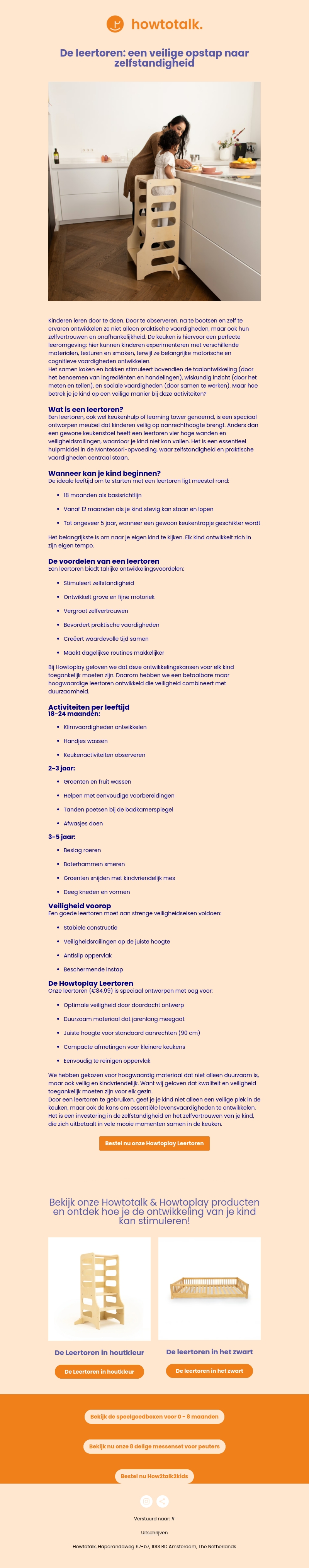 De leertoren: een veilige opstap naar zelfstandigheid De leertoren: een veilige opstap naar zelfstandigheid