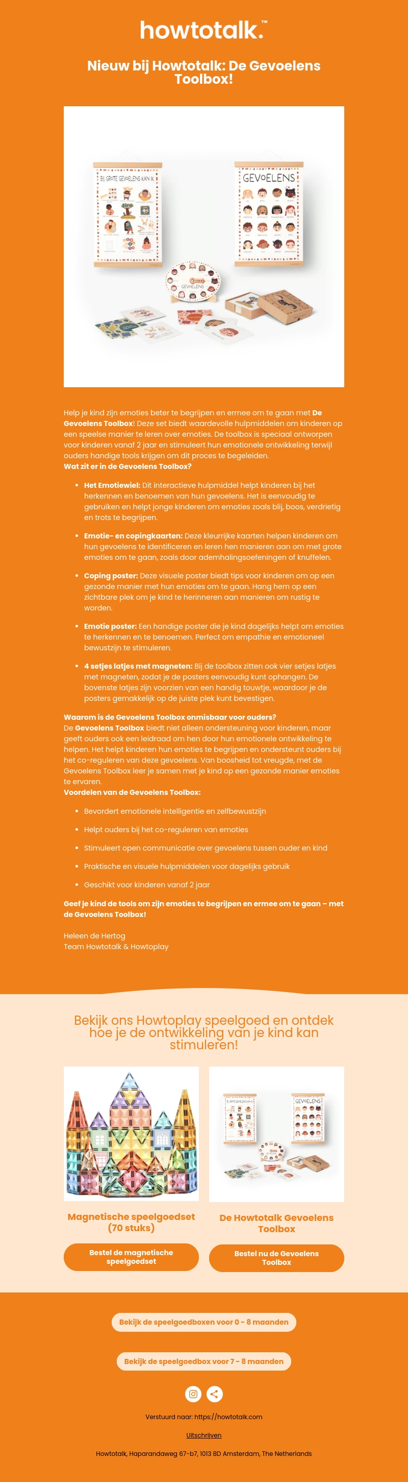 NIEUW bij Howtotalk: De Gevoelens Toolbox NIEUW bij Howtotalk: De Gevoelens Toolbox