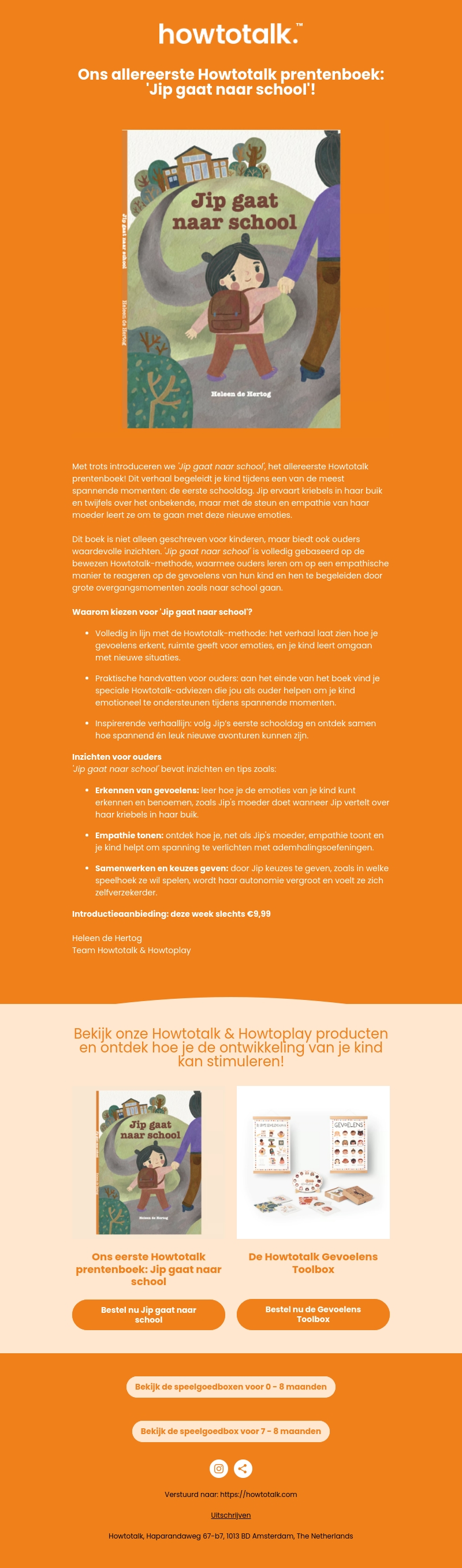 NIEUW bij Howtotalk: ons allereerste Howtotalk prentenboek: 'Jip gaat naar school'! NIEUW bij Howtotalk: ons allereerste Howtotalk prentenboek: 'Jip gaat naar school'!