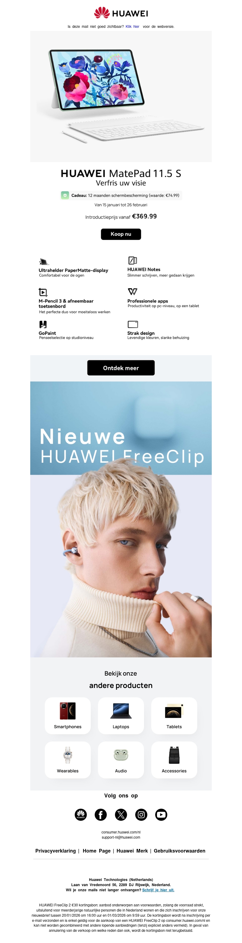 Nieuw jaar. Nieuwe lanceringen. MatePad 11.5S Nieuw jaar. Nieuwe lanceringen. MatePad 11.5S