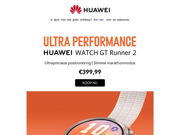 Ontmoet de HUAWEI WATCH GT Runner 2 🏃‍