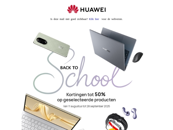✏️Back to School: tot 50% korting op geselecteerde producten!