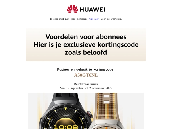 🌟Ontdek nu de nieuwe WATCH GT 6 series!