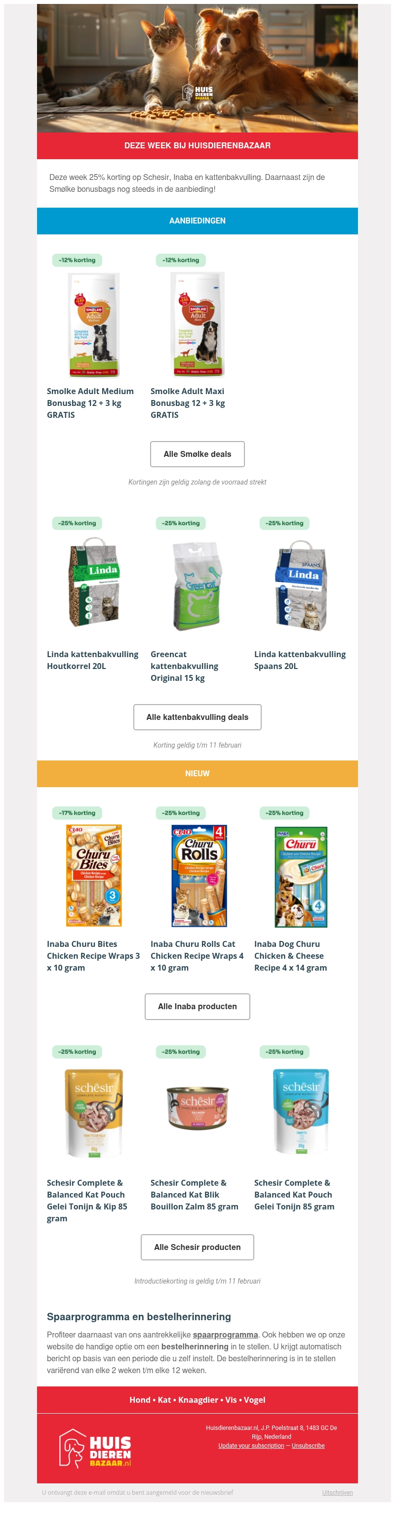 Deze week bij Huisdierenbazaar: korting op kattenbakvulling en diverse merken! πΆπ Deze week bij Huisdierenbazaar: korting op kattenbakvulling en diverse merken! πΆπ