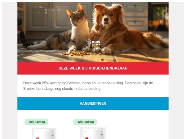 Deze week bij Huisdierenbazaar: korting op kattenbakvulling en diverse merken! 🐶🐈