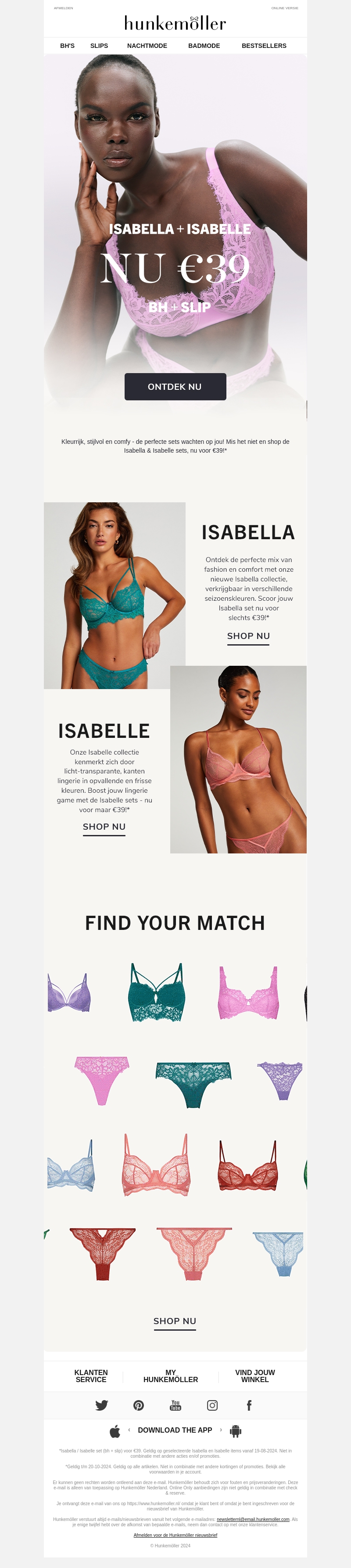 Bespaar op Isabella & Isabelle sets, nu voor €39* Bespaar op Isabella & Isabelle sets, nu voor €39*