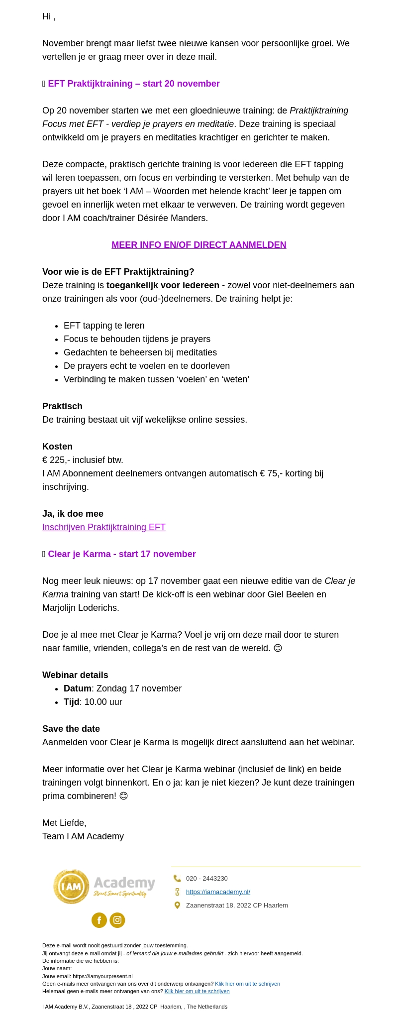 Ontdek de kracht van EFT en… Clear je Karma! Ontdek de kracht van EFT en… Clear je Karma!