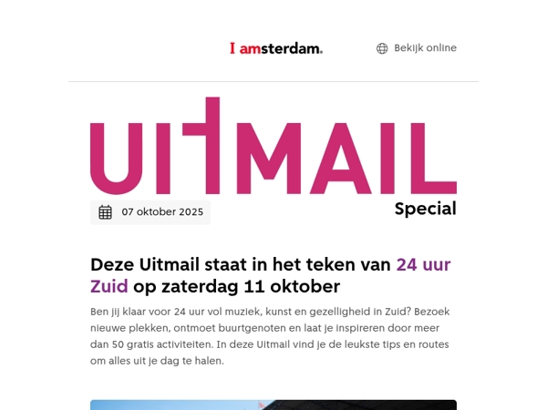 UITMAIL SPECIAL: 11 oktober is 24 uur Zuid 🥳🎉 | Er op /uit