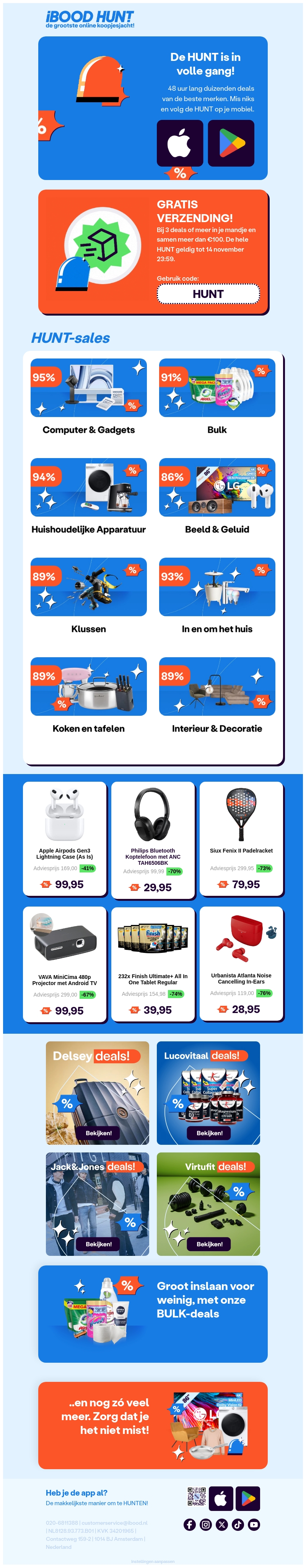 🚨 HUNT dag 2: Ook vandaag weer dikke deals! 🚨 HUNT dag 2: Ook vandaag weer dikke deals!