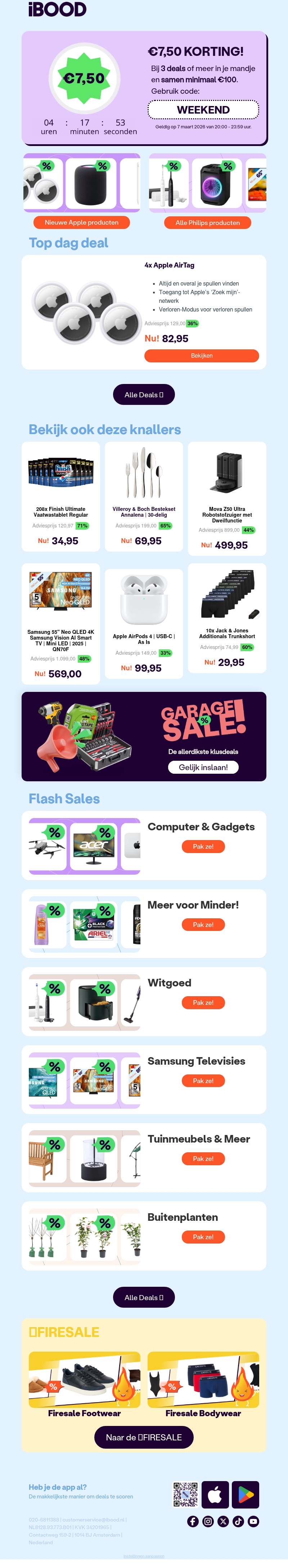 Alleen vanavond: €7,50 extra korting! 💸 Alleen vanavond: €7,50 extra korting! 💸