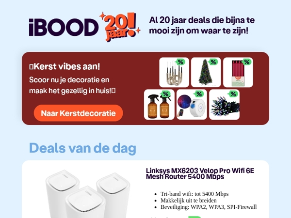 Nu: Linksys MX6203 Velop Pro Wifi 6E Mesh Router 5400 Mbps voor slechts 119,95 !