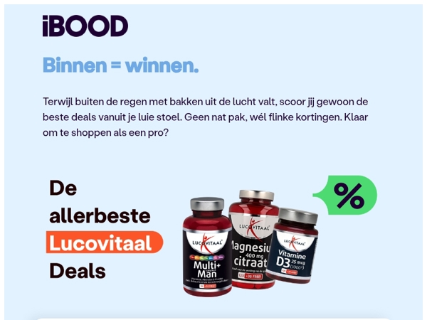 🌧 Slecht weer? Ga lekker shoppen!