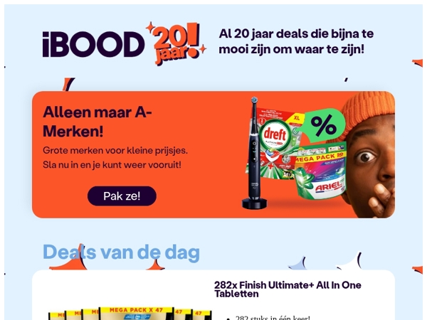 Nu: 282x Finish Ultimate+ All In One Tabletten voor slechts 49,95 !