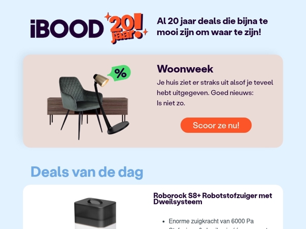 Nu: Roborock S8+ Robotstofzuiger met Dweilsysteem voor slechts 349,00 !