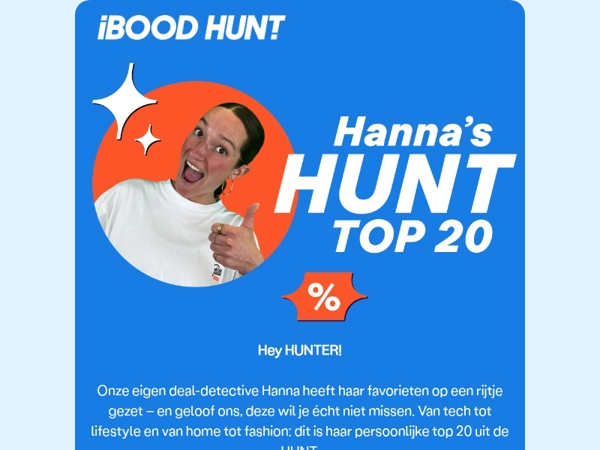🔥 Deze HUNT-Top 20 wil je niet missen!