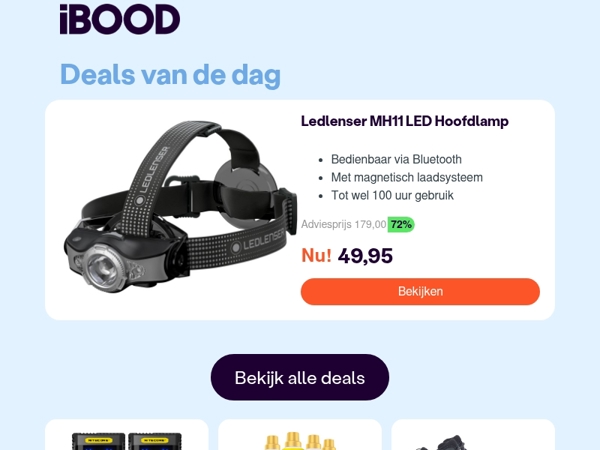 Nu: Ledlenser MH11 LED Hoofdlamp voor 49,95