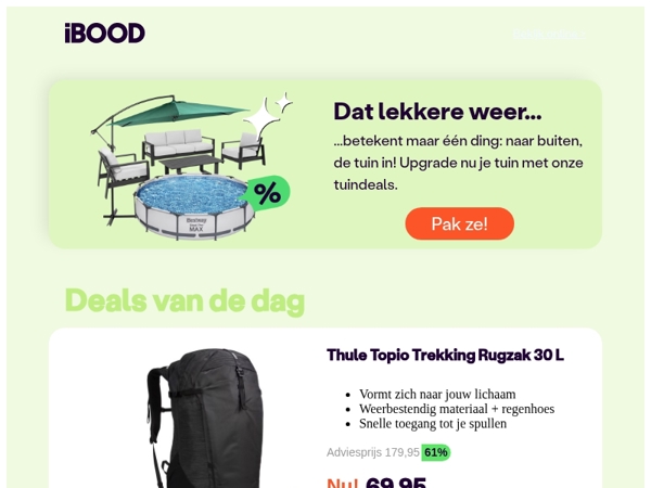 Nu: Thule Topio Trekking Rugzak 30 L voor slechts 69,95 !