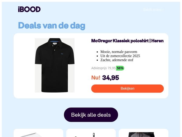Nu: McGregor Klassiek poloshirt | Heren voor slechts 34,95 !
