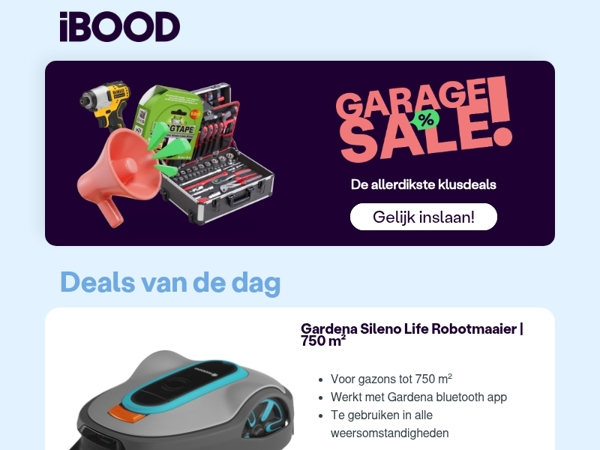 Nu: Gardena Sileno Life Robotmaaier | 750 m² voor slechts 399,95 !