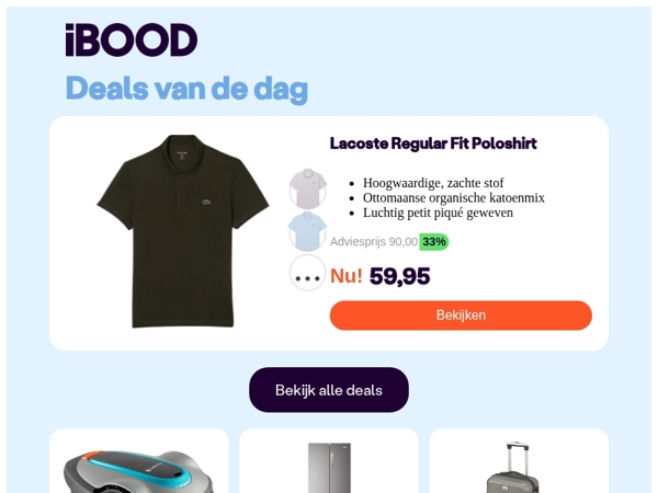 Nu: Lacoste Regular Fit Poloshirt voor 59,95