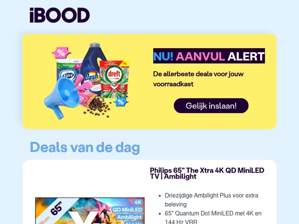 Nu: Philips 65" The Xtra 4K QD MiniLED TV | Ambilight voor 899,00