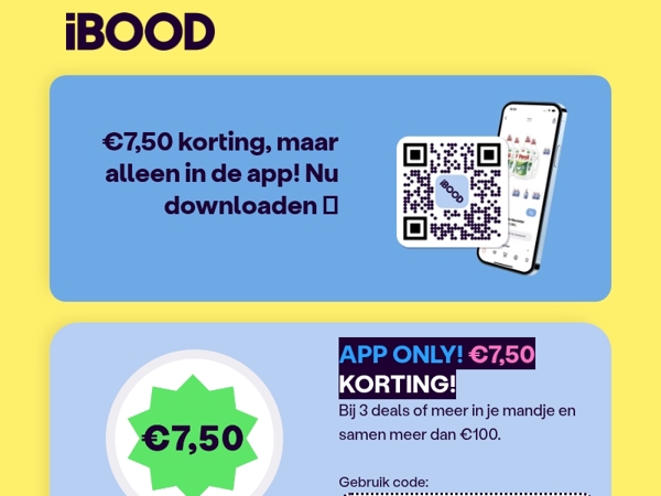 APP ONLY! €7,50 KORTING 💸
