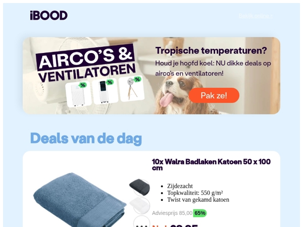 Nu: 10x Walra Badlaken Katoen 50 x 100 cm voor slechts 29,95 !