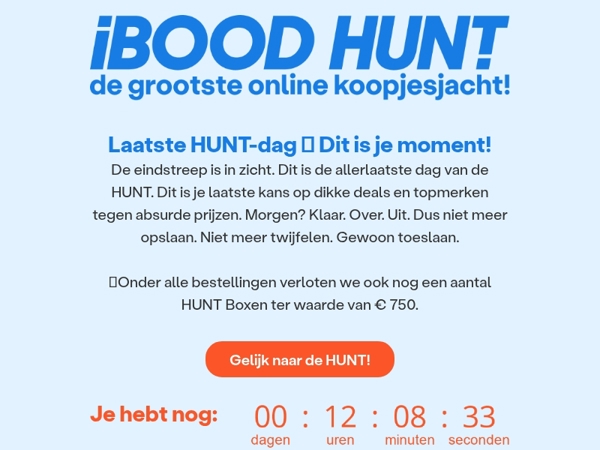 Laatste HUNT-dag 🚨